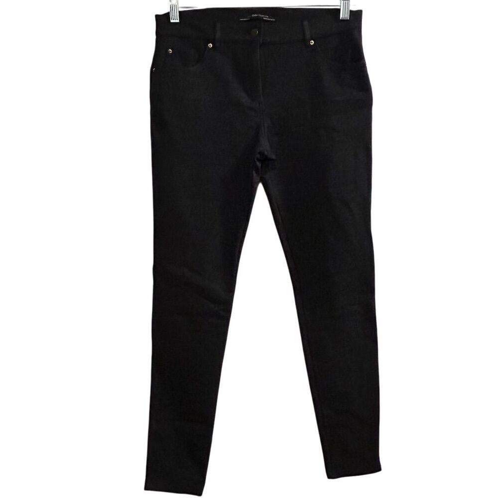 Zara Women's Black High Rise Skinny Jegging Pants Size M Casual